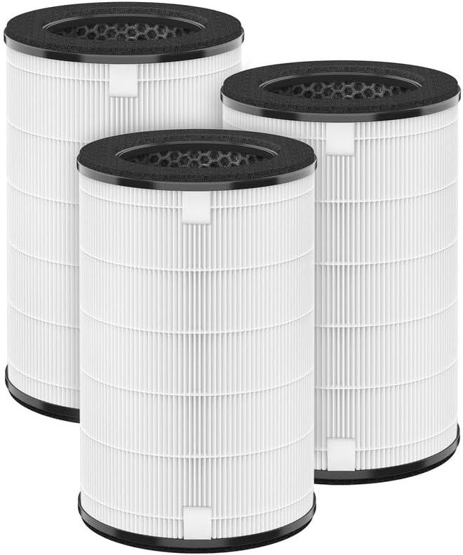 Compact White and Black HEPA Air Purifier Filter