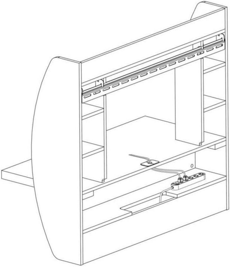 Prepac Floating Desk - Versatile Wall Mounted Desk for Small Spaces, Efficient Computer Desk with Storage, Black Wall Desks, Perfect for Modern Homes