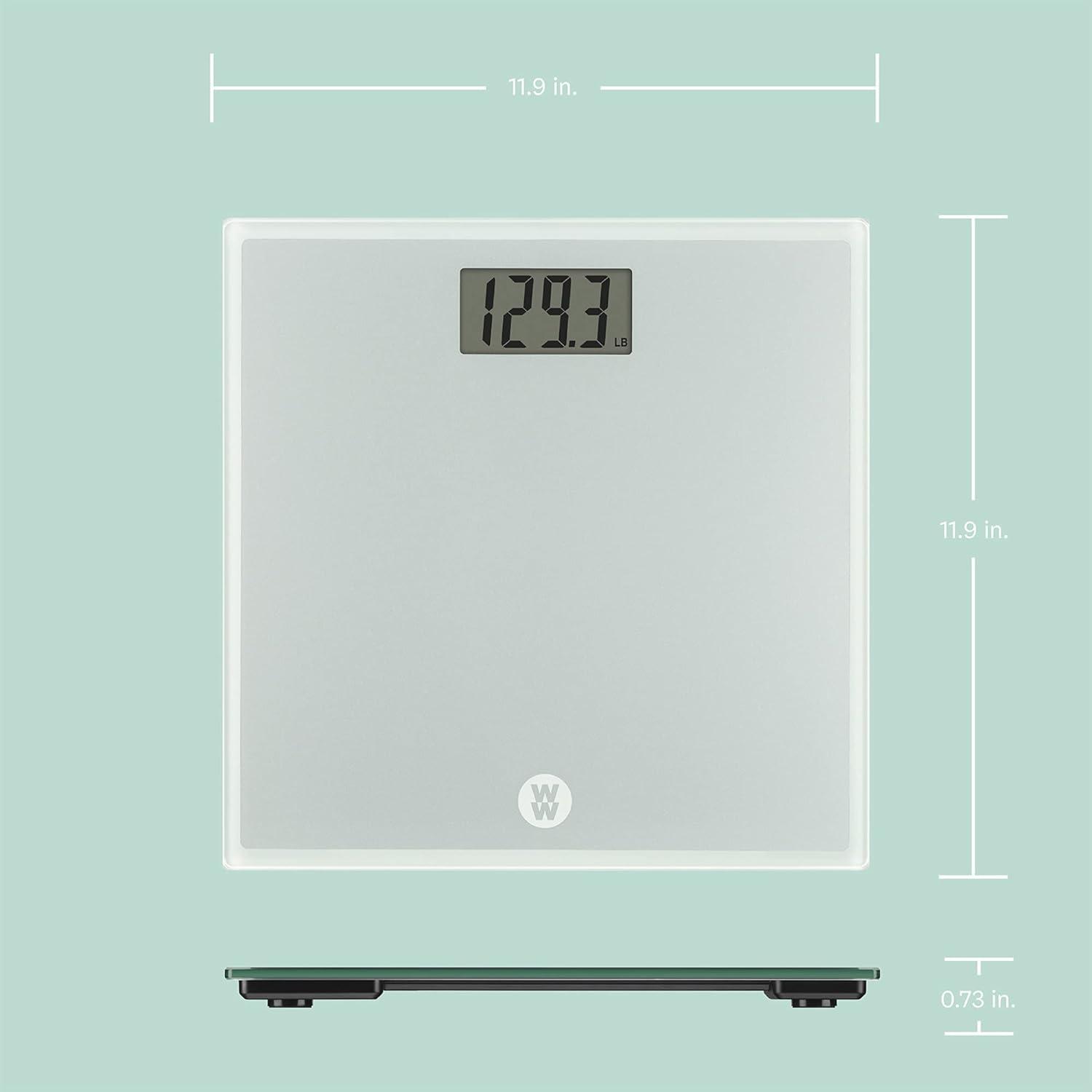 Gray Digital Glass Body Analysis Bathroom Scale