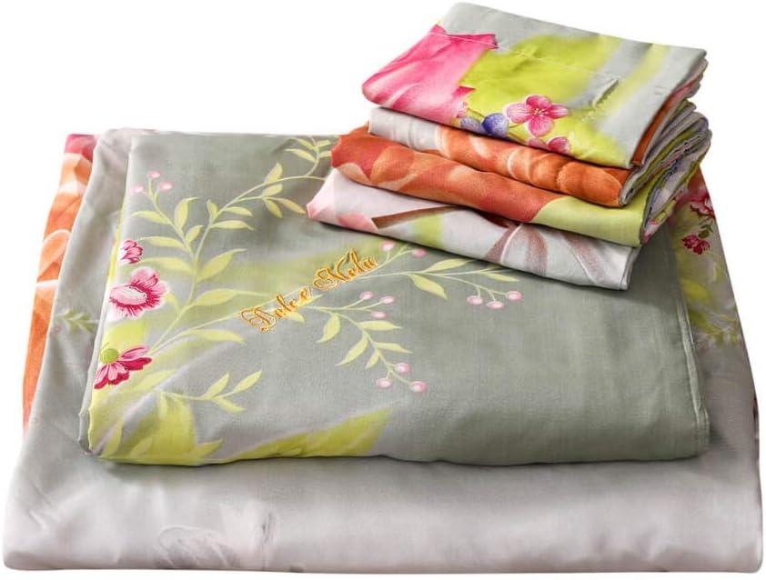 Queen Size Multicolor Floral Cotton Duvet Cover Set