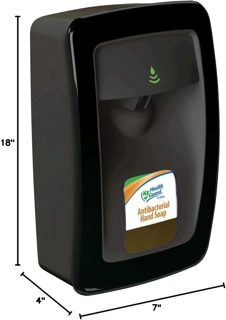 Black Automatic Wall Mount Soap Dispenser with Trim