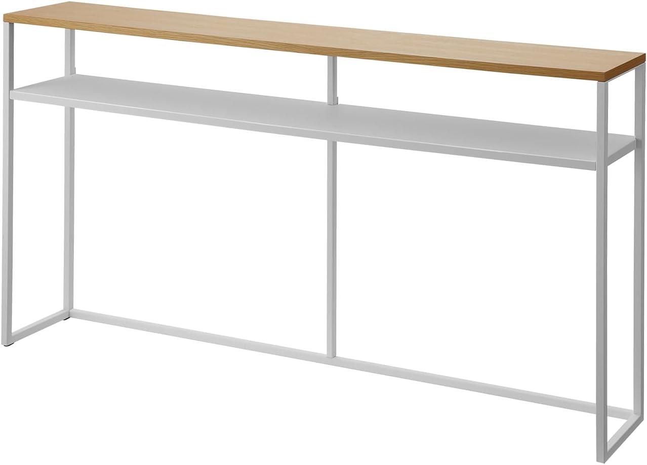 Yamazaki Home Long Console Table - Two Styles, Steel, Open, Holds 11 Lbs