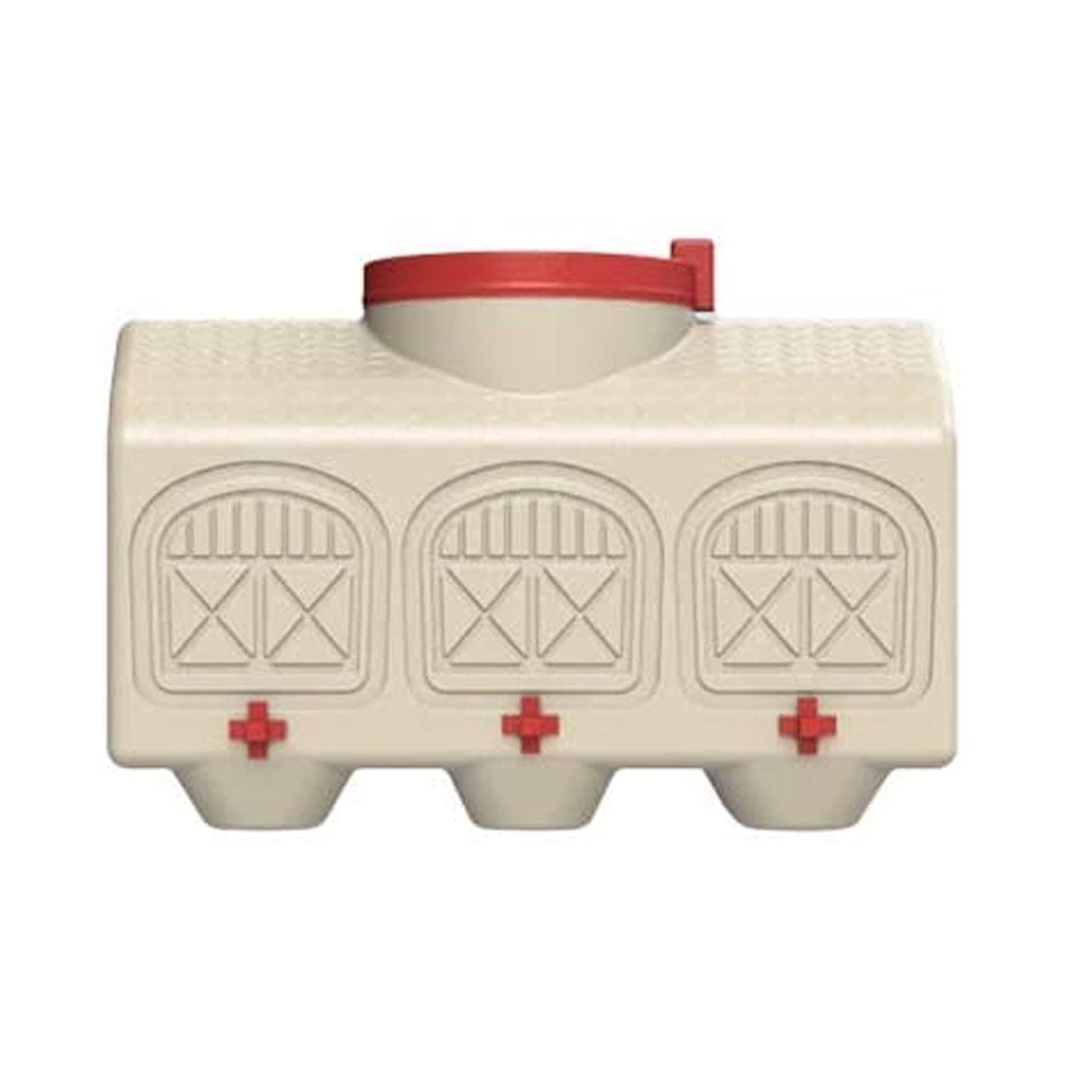 Large Beige Plastic Automatic Chicken Waterer with No Spill System