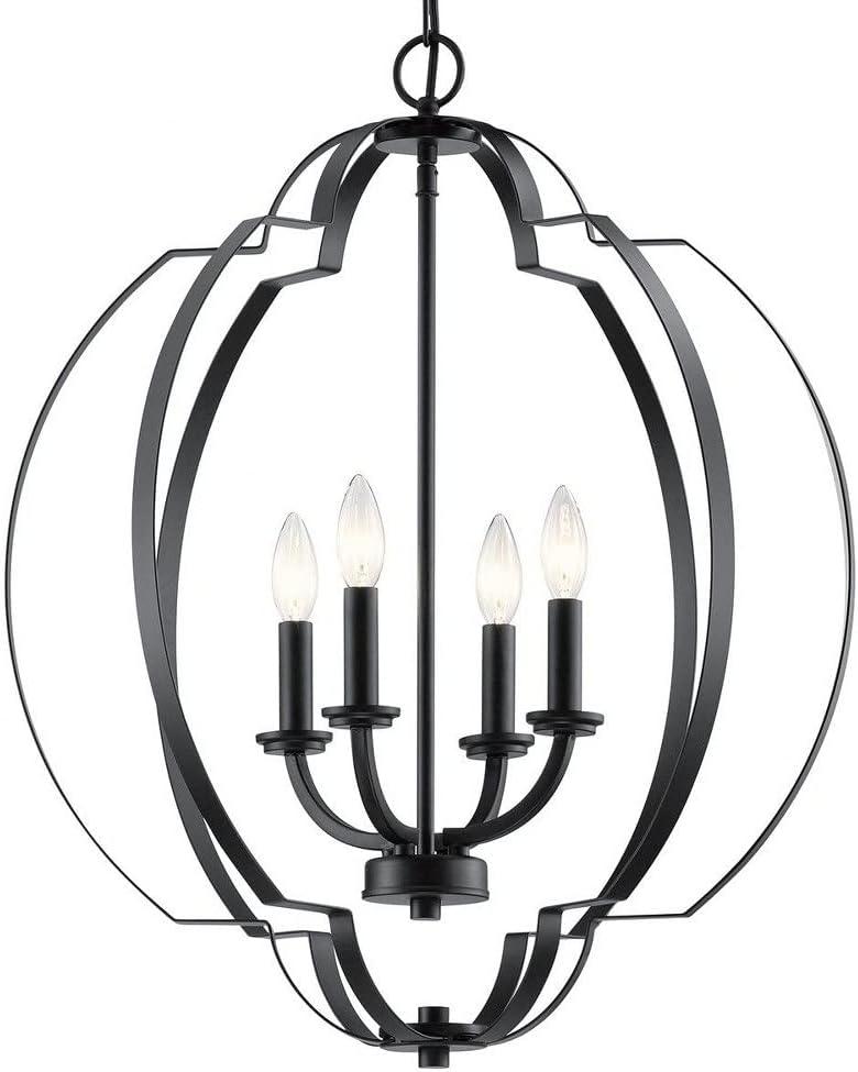 Voleta 26.25" 4 Light Foyer Pendant Black