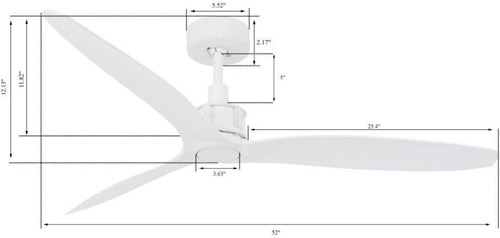 Zelda 52'' 3 Blade Ceiling Fan