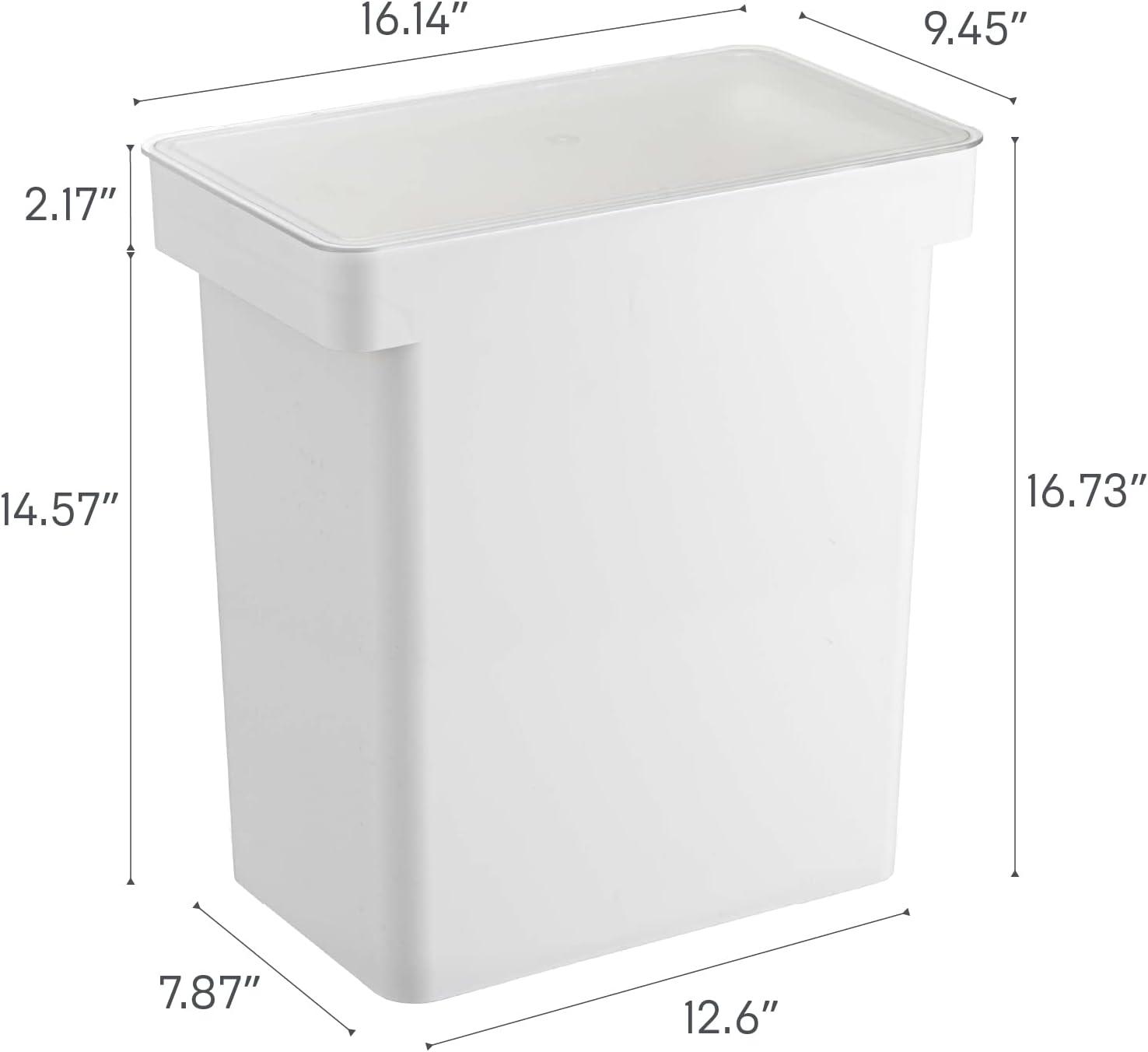 Yamazaki Home Airtight Pet Food Extra Large Storage Container With Transparent Lid, 6.6 gallons