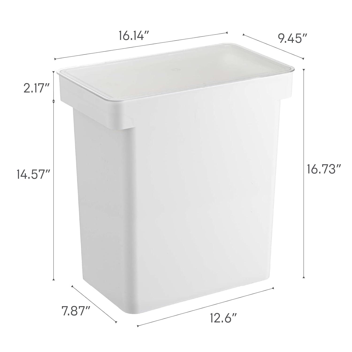 Yamazaki Home Airtight Pet Food Extra Large Storage Container With Transparent Lid, 6.6 gallons