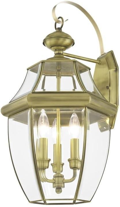 Livex Lighting Monterey 3 - Light Wall Light in Antique Brass