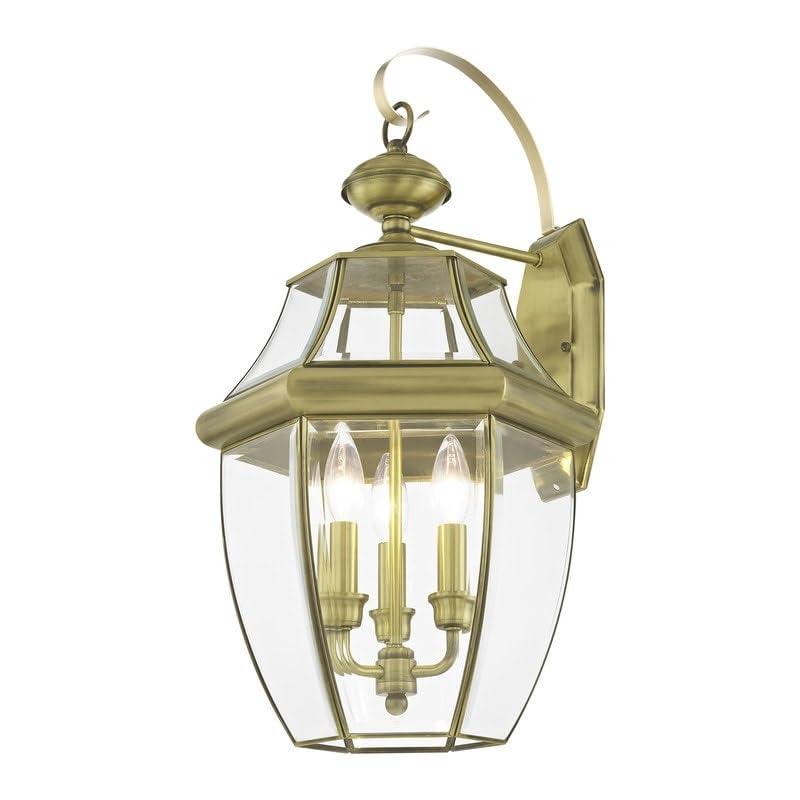 Livex Lighting Monterey 3 - Light Wall Light in  Antique Brass