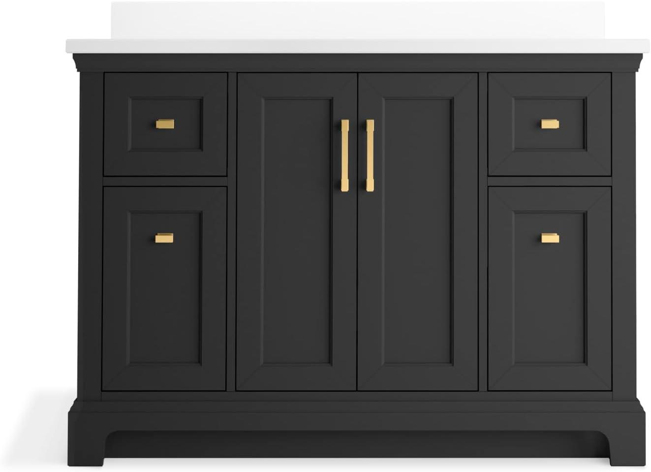 Charlemont 48 In. Bathroom Vanity Cabinet With Sink And Quartz Top