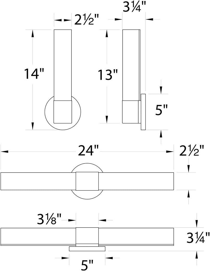 LED Armed Sconce