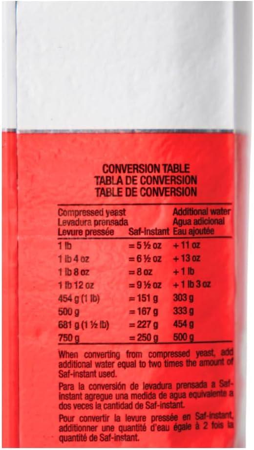 LeSaffre Saf Instant Yeasts & Leaveners, 16 Oz