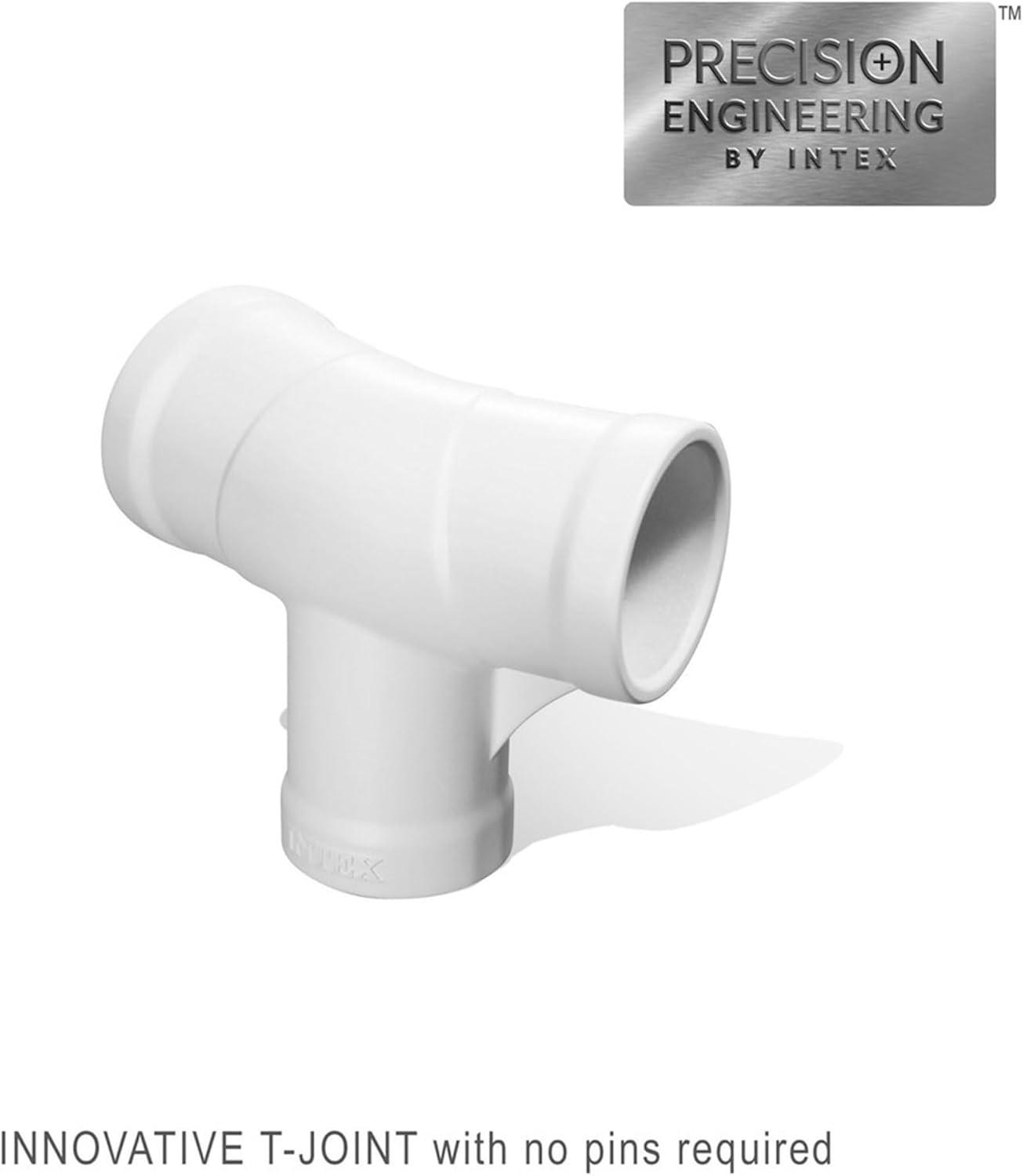 Intex Intex Round Metal Frame Outdoor Backyard Above Ground Swimming Pool