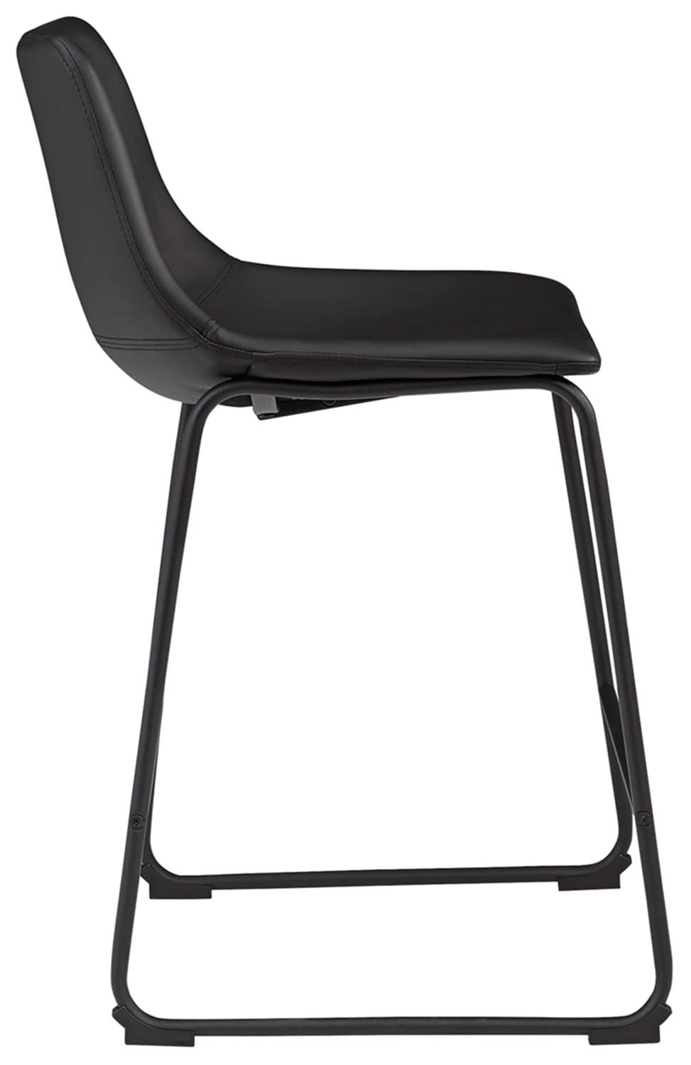 Signature Design by Ashley Centiar 24", Set of 2, Counter Height Modern Bucket Barstool