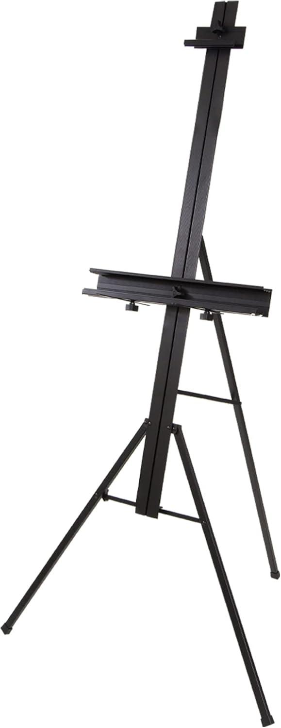 Black Aluminum Lightweight Studio Easel for Artists