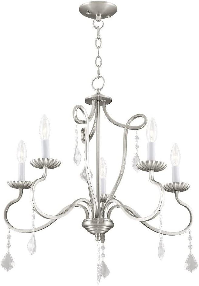 Livex Lighting Callisto 5 - Light Chandelier in  Brushed Nickel