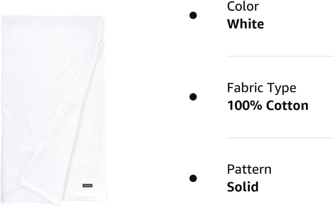Vera Wang Vera Wang Waffleweave Cotton Blanket