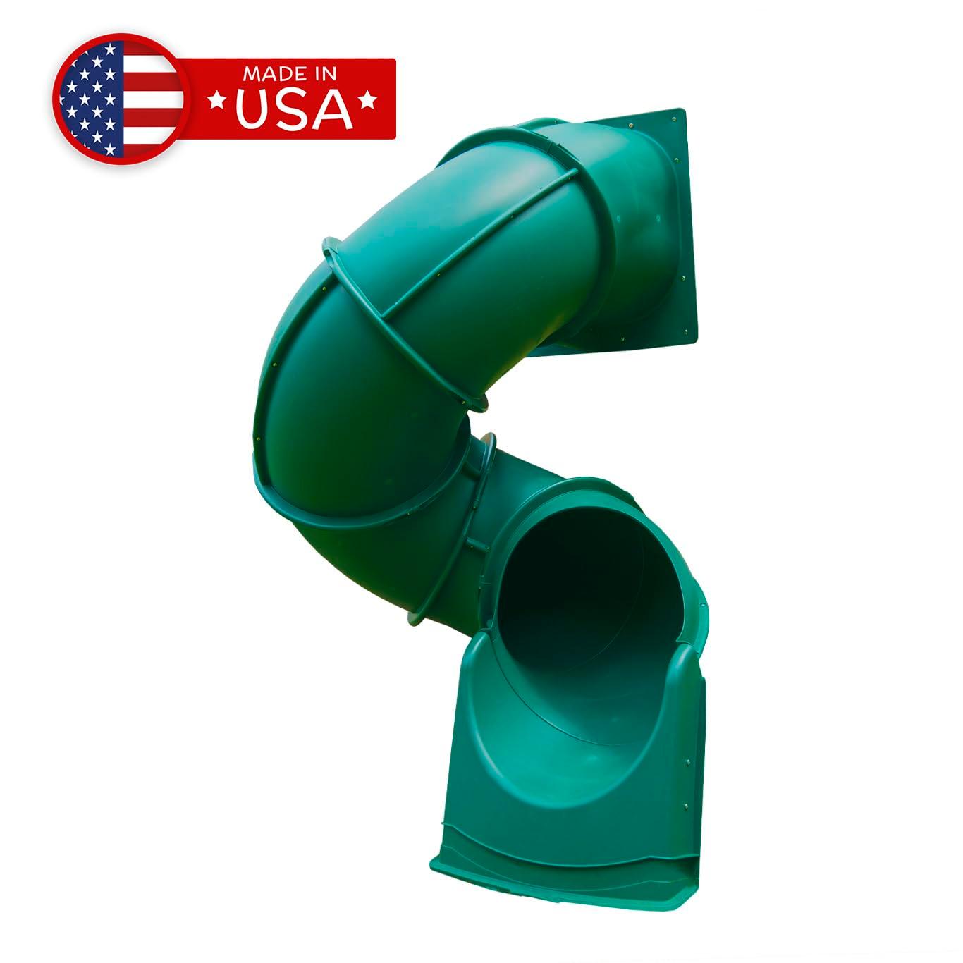 Swing-N-Slide Plastic Quick Connect 5' Turbo Tube for 5 Foot Deck Height Swing Set Play Decks, Green