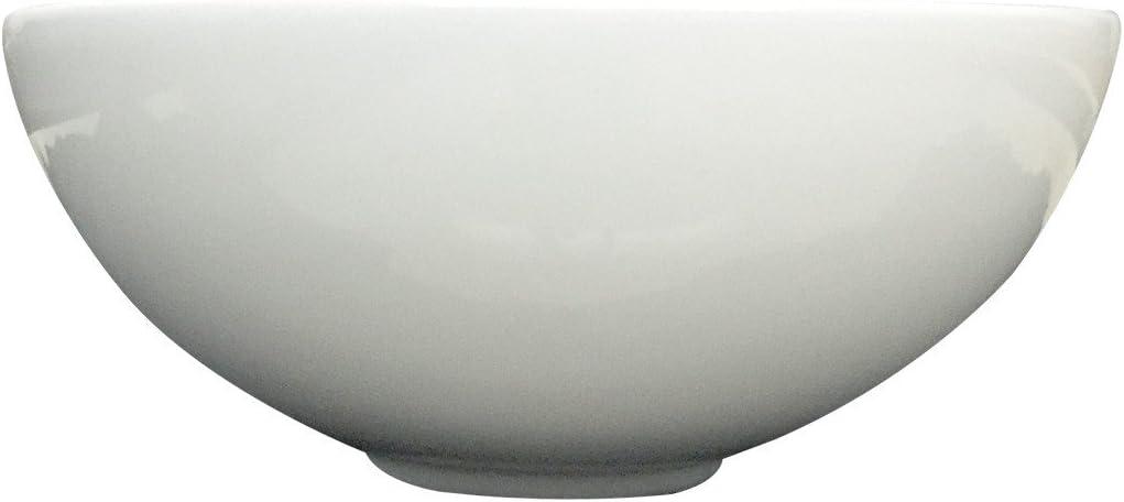 White Round Above Counter Bathroom Sink Ceramic Vanity Vessel Sink