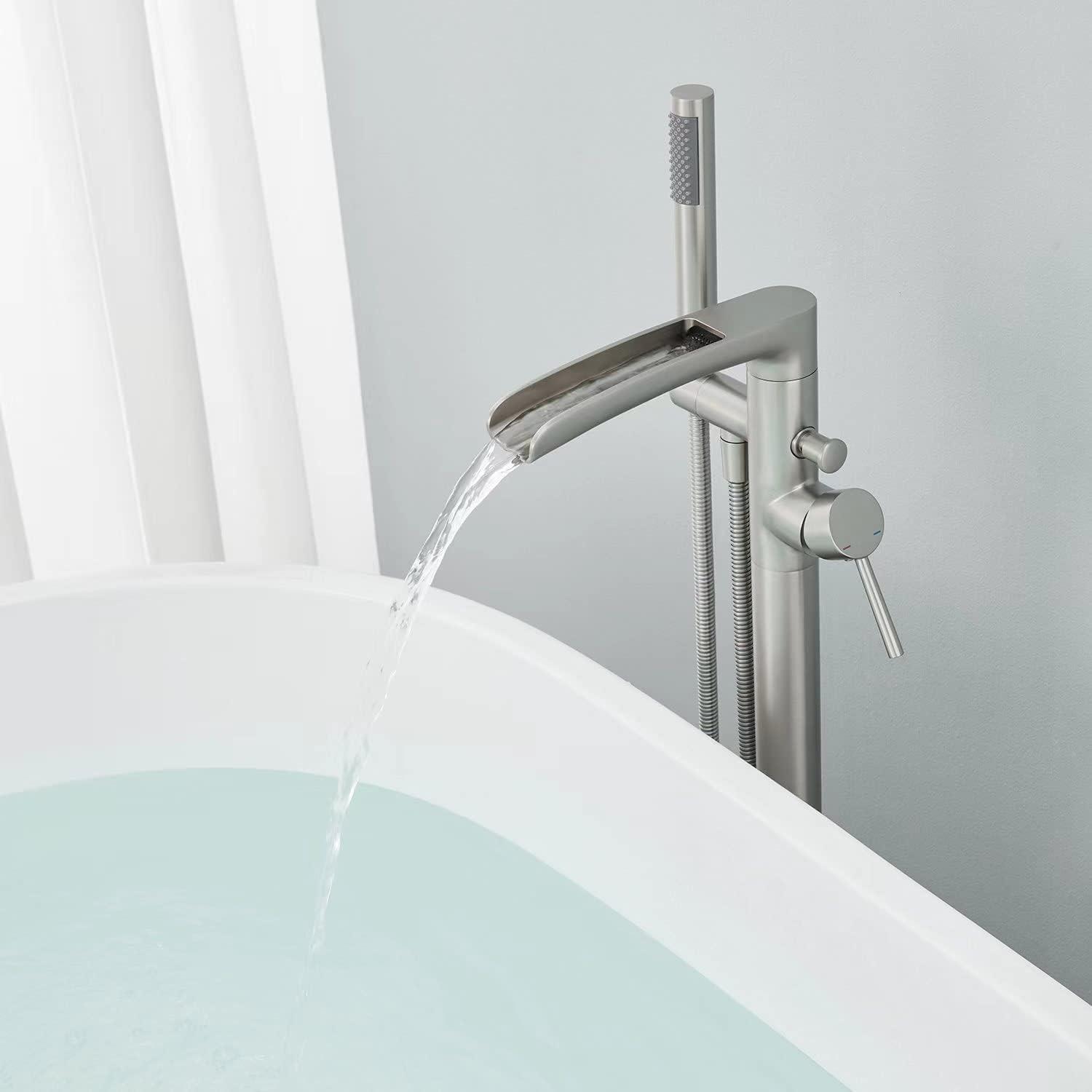 Floor Tub Filler with Diverter