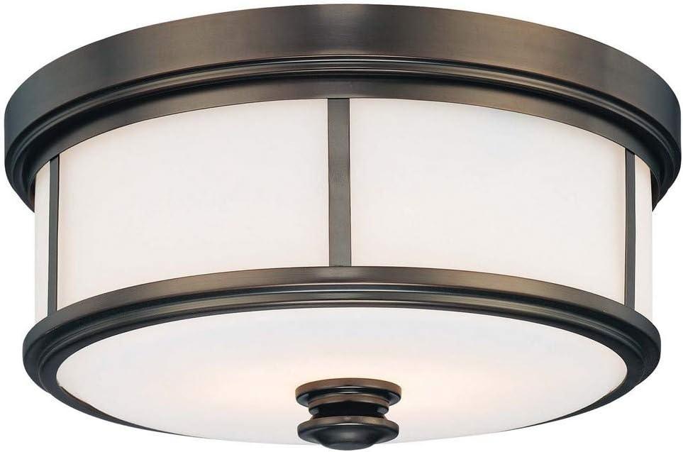 Harvard Court Glass Flush Mount