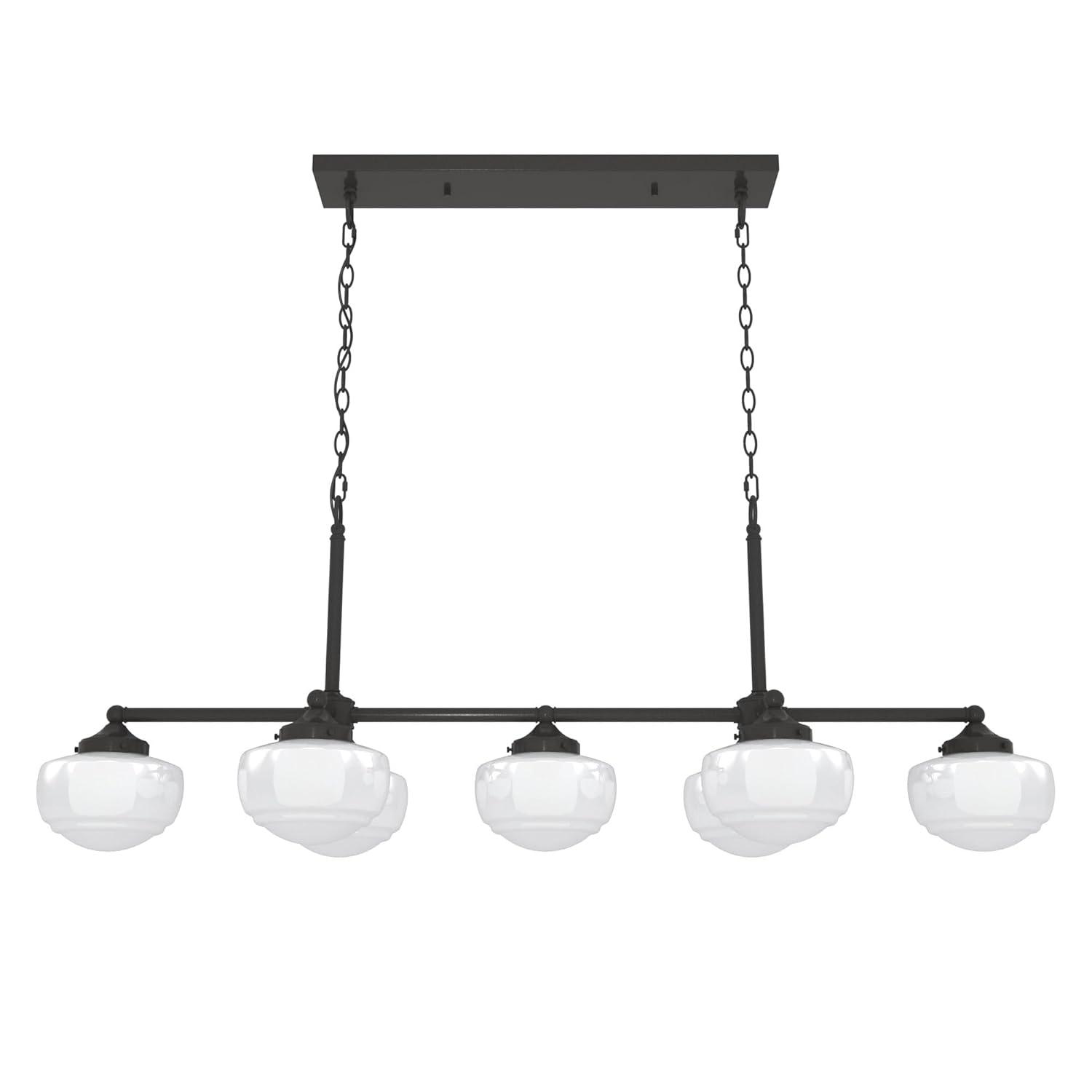 Hunter Saddle Creek 7 Light Linear Chandelier Ceiling Light Fixture