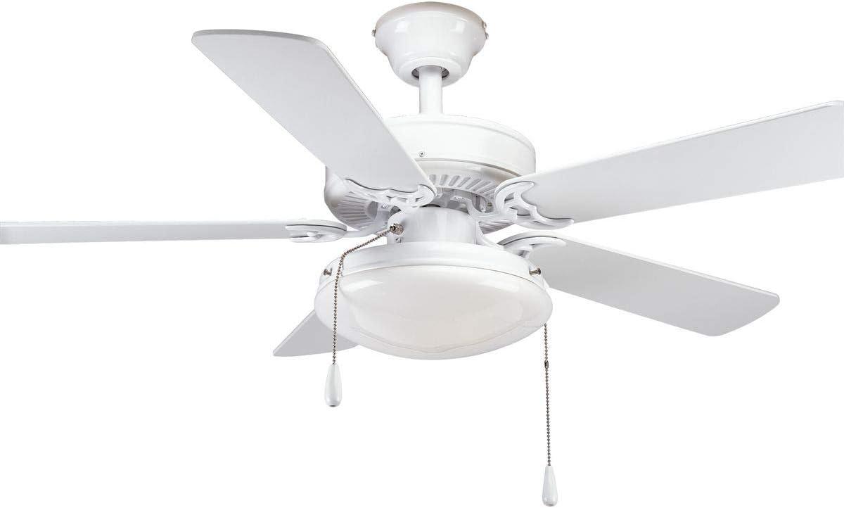 Progress Lighting Builder 42 Builder 42" 5 Blade Indoor Ceiling Fan - White