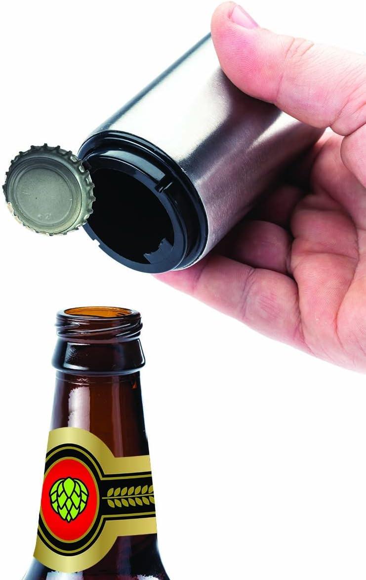 Jokari Magnetic Automatic One Handed Bottle Top Pop Opener for Beer or Soda