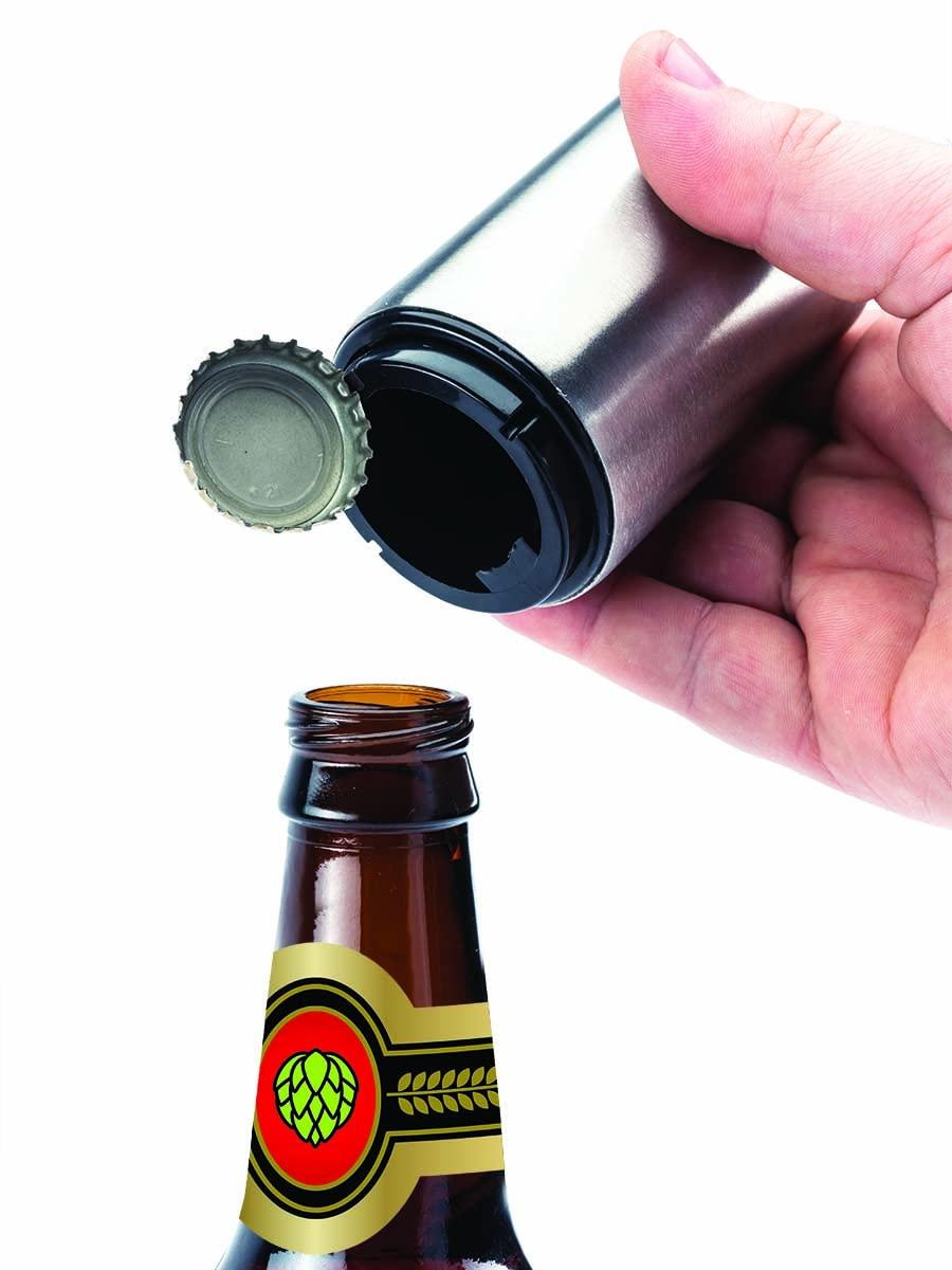 Jokari Magnetic Automatic One Handed Bottle Top Pop Opener for Beer or Soda