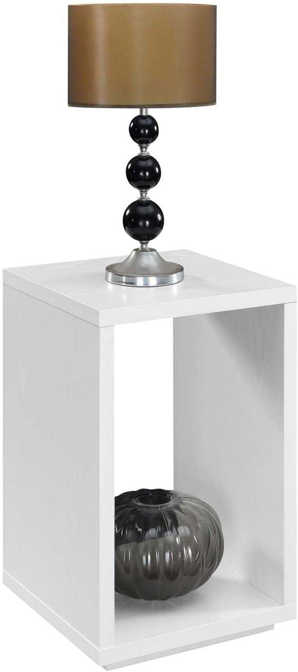 Convenience Concepts Northfield Admiral End Table with Shelf, White