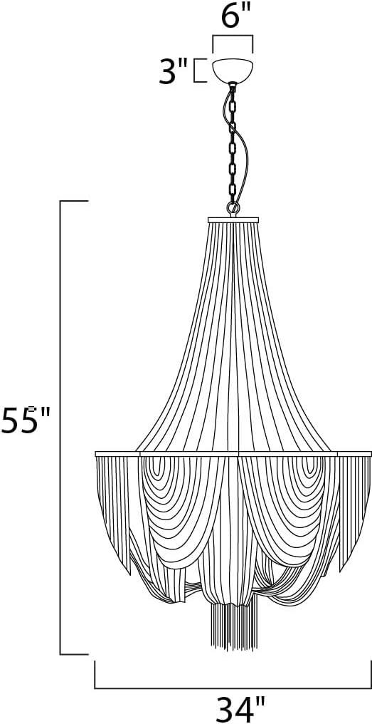 -Fourteen Light Chandelier In Modern Style-34 Inches Wide By 55 Inches High Maxim Lighting 21467Nkpn
