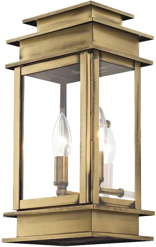 Livex Lighting Princeton 2 - Light Wall Light in  Antique Brass