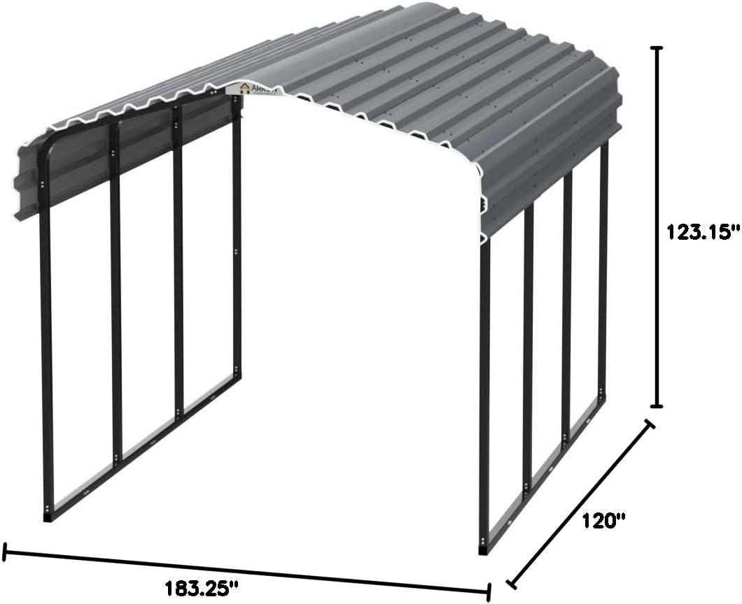 Arrow Carport, 10 ft. x 15 ft. x 9 ft.