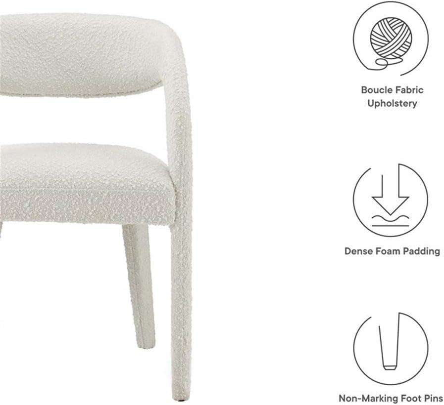 Modway Pinnacle Boucle Upholstered Dining Chair