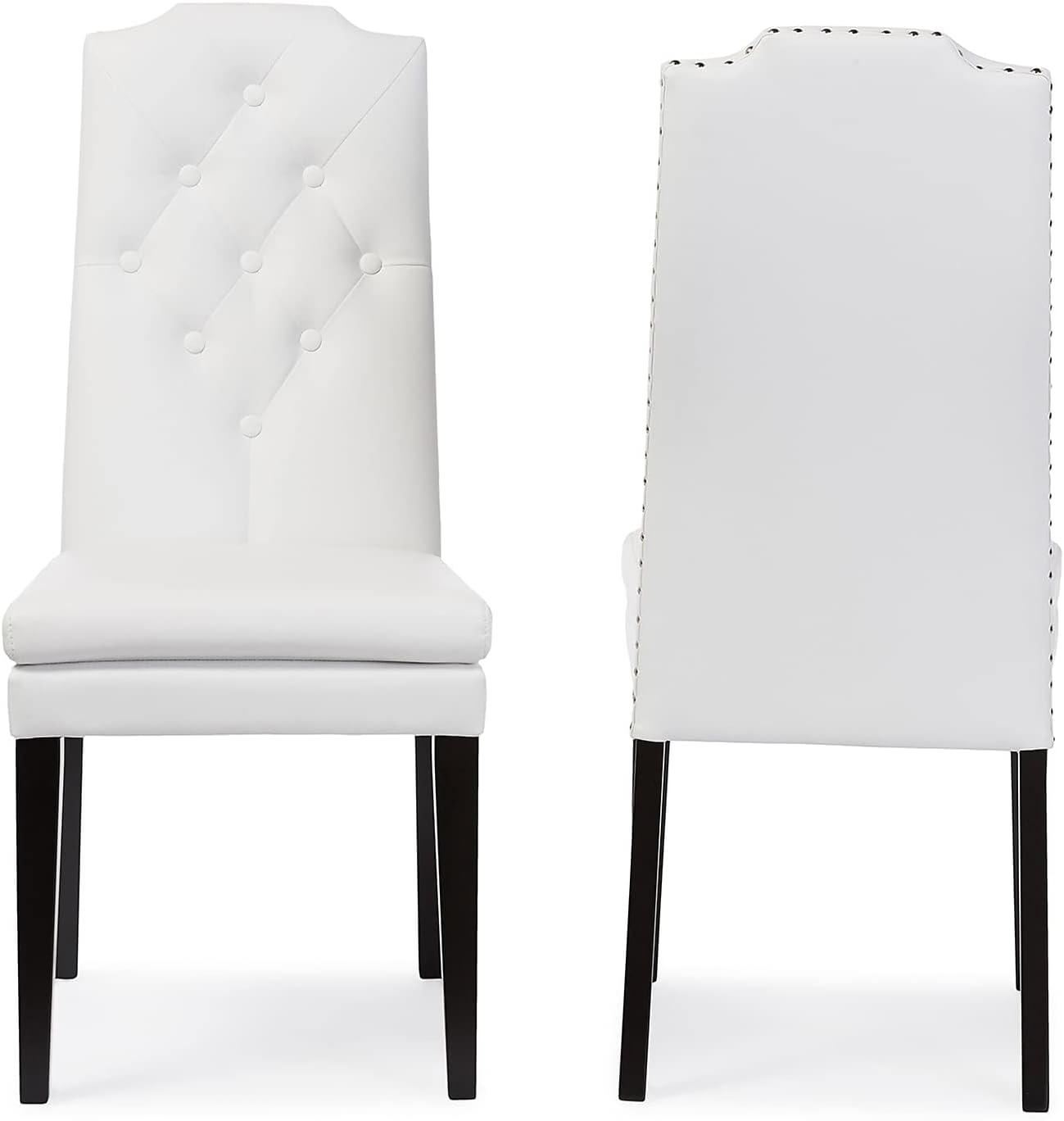 Set of 2 Dylin Modern and Contemporary Faux Leather Dining Chairs - Baxton Studio