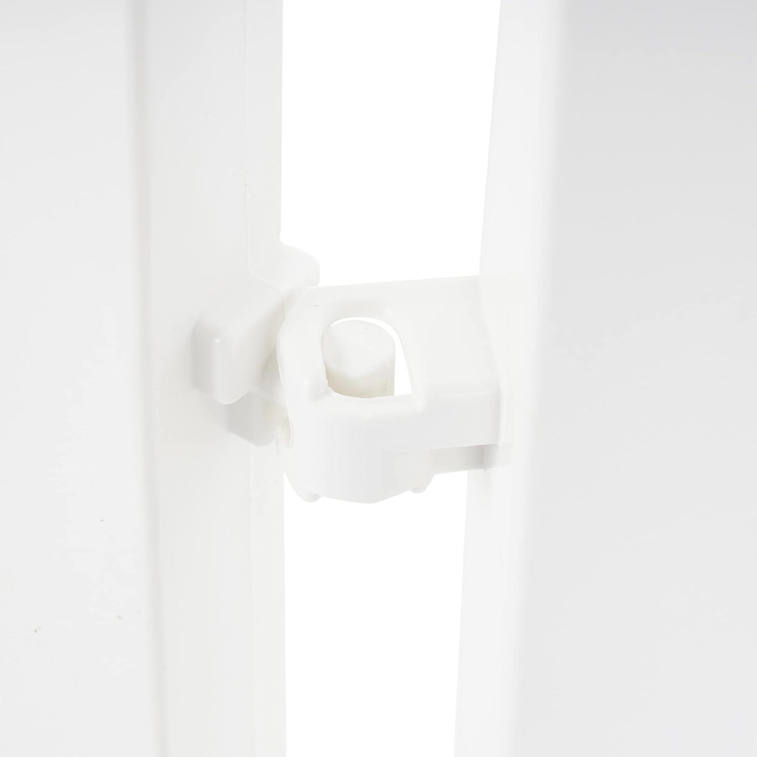 White Resin Decorative Garden Border Fence, 14" x 24"