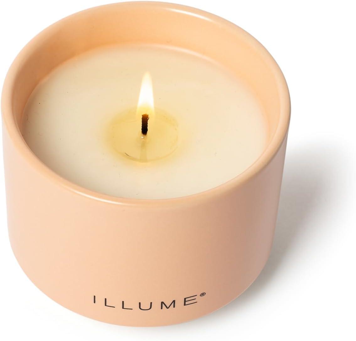 ILLUME Beautifully Done Baltic Glass Candle, Paloma Petal