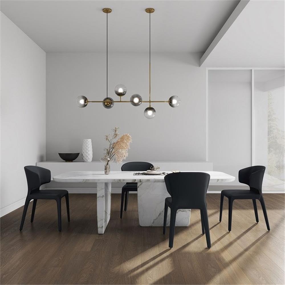 Set of 2 Conrad Faux Leather Dining Chairs Saddle - Manhattan Comfort: Mid-Century Modern, Metal Frame, Cushioned
