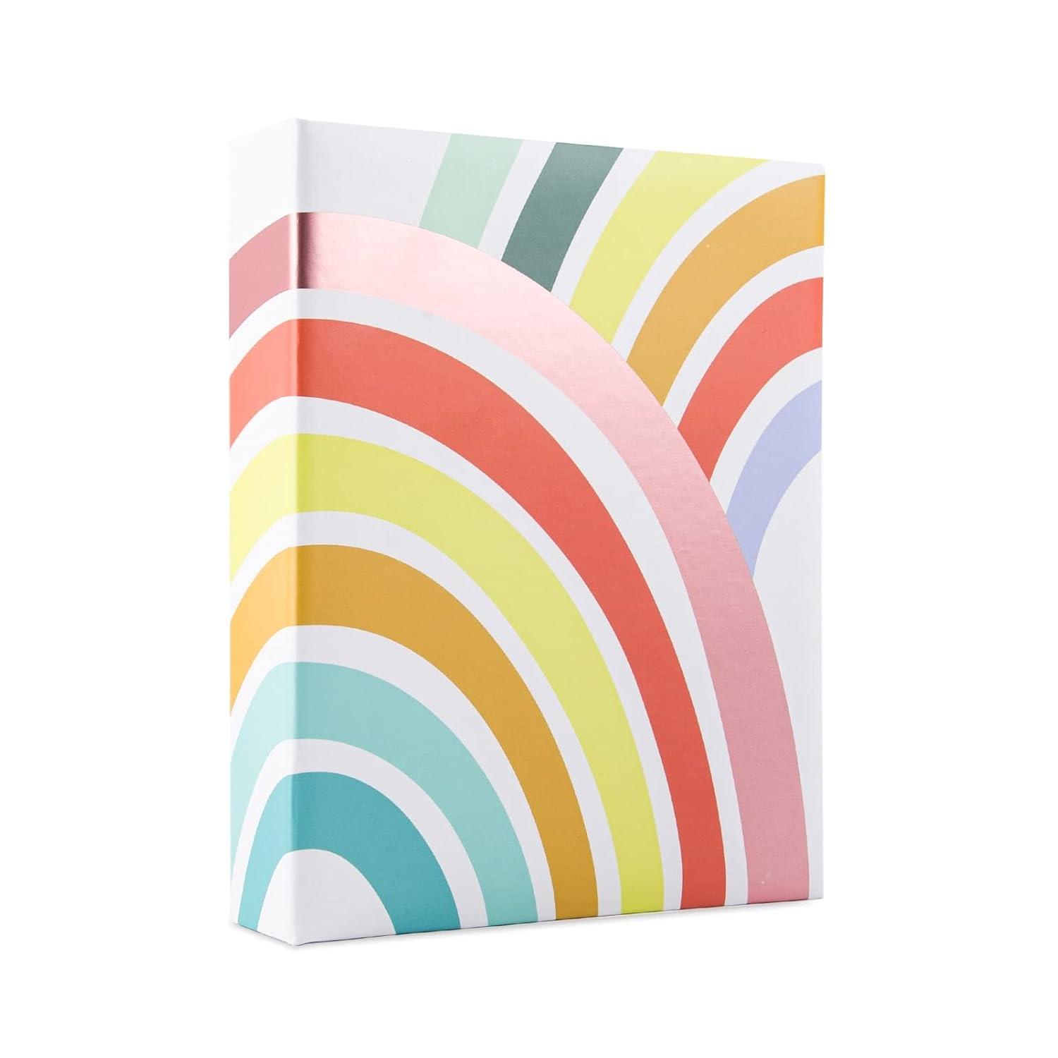 Rainbow Photo Album by Recollections - 100 Page Photo Album Holds up to 200 Photos for Weddings - Birthdays - Anniversaries - and Family - 1 Pack