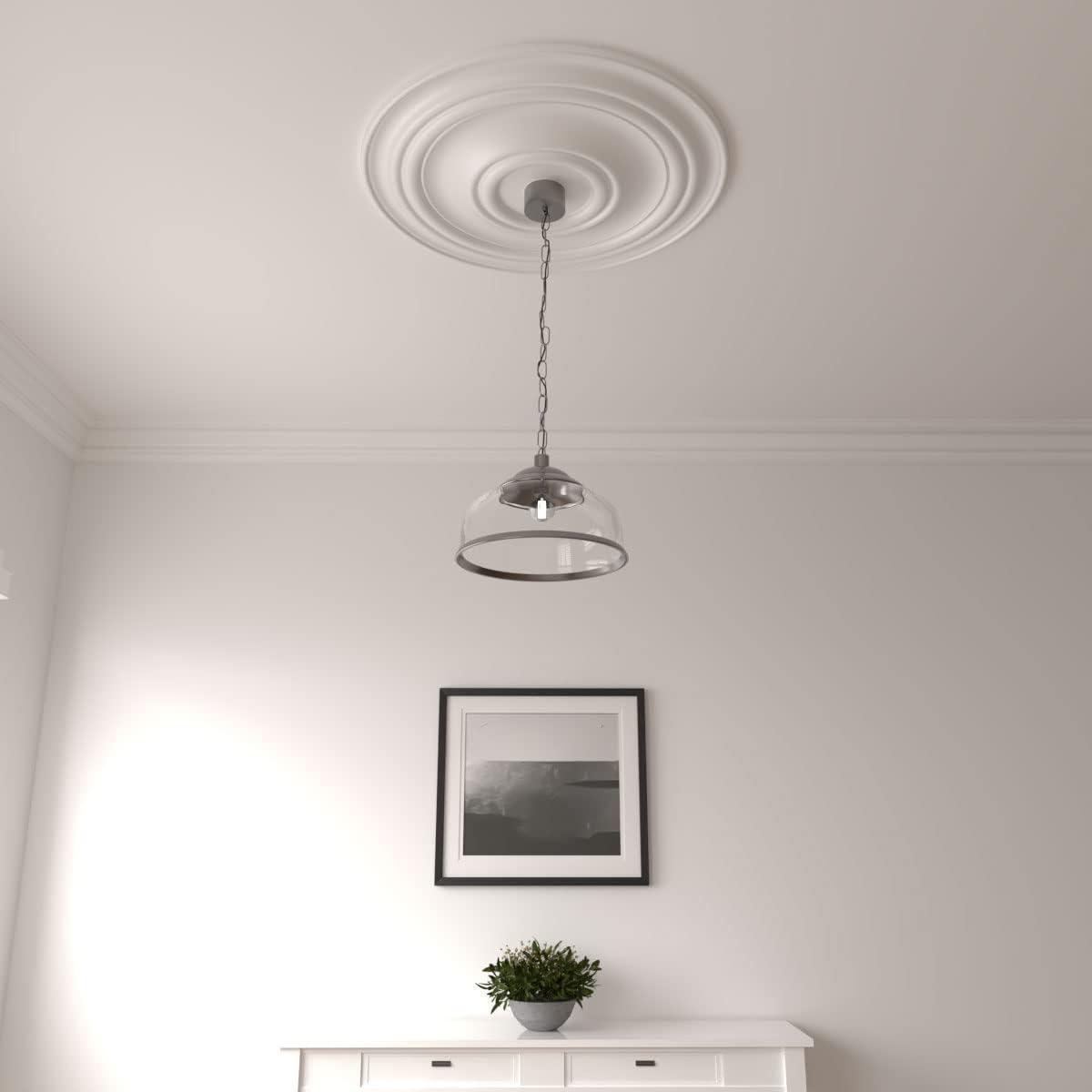 Ekena Millwork CM31TR 31.50 in. OD x 2.50 in. P Architectural Accents - Traditional Ceiling Medallion