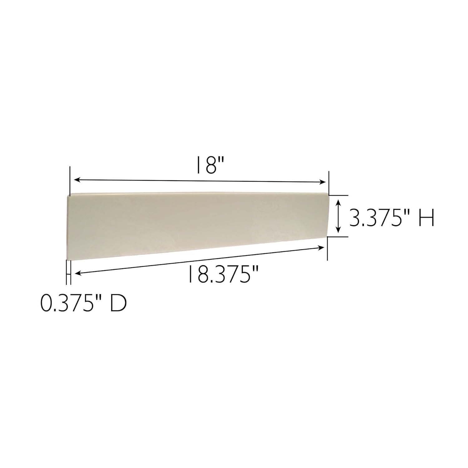 18.3 Inch Universal Cultured Marble Side Splash
