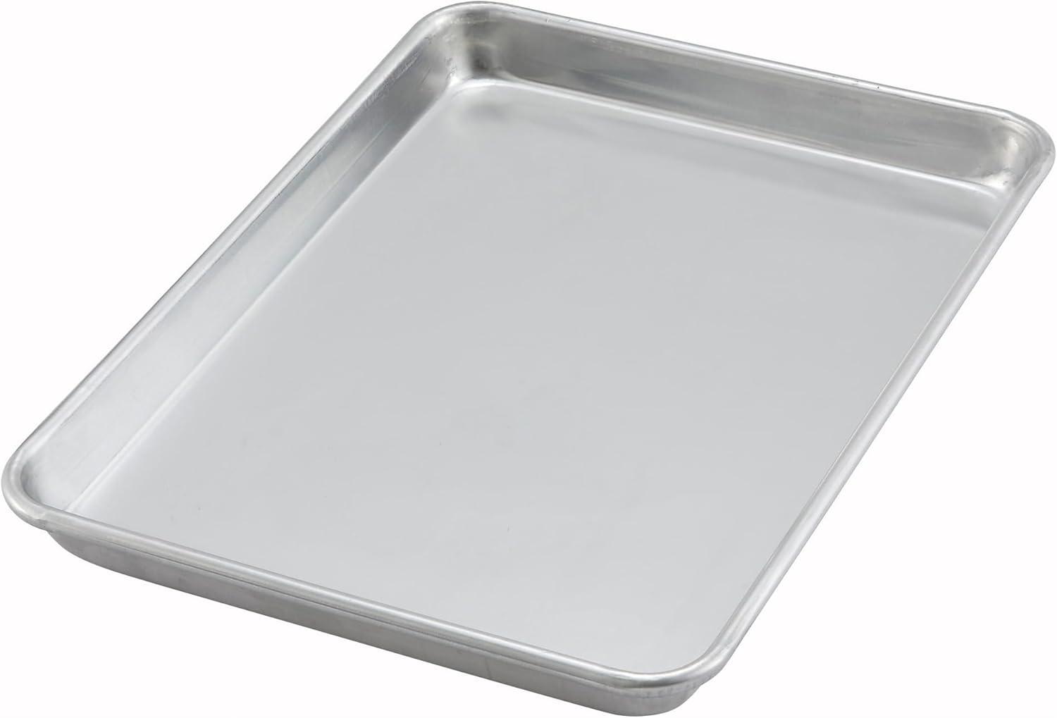 Silver 16-Gauge Aluminum Non-Stick Quarter Sheet Pan