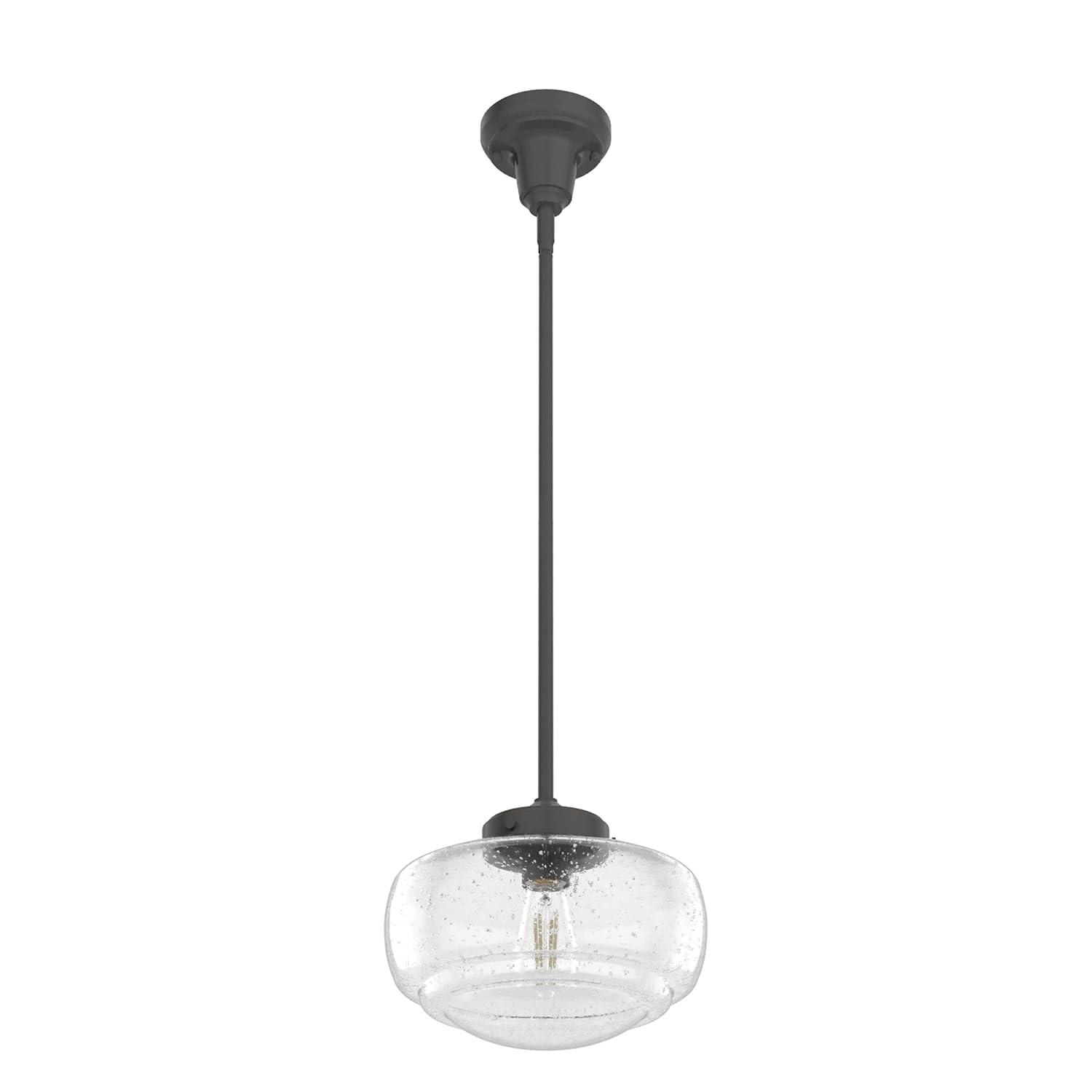 Hunter Fan Saddle Creek 1 - Light Single Schoolhouse Pendant with Glass