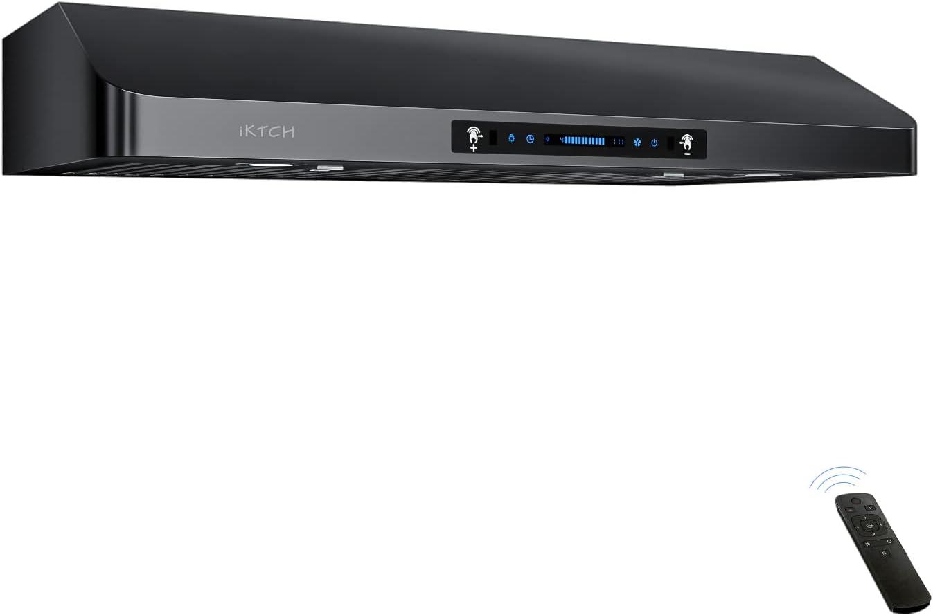 IKITCHEN VIKIO 30" 900 CFM Ducted Under Cabinet Range Hood With Intelligent Control C01-30-BSS