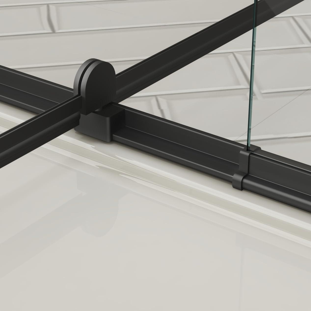 Arch Glass Designs 11DD131873LTS 38-42" W x 71" H Flush Glass Shower Door Reversible Installation