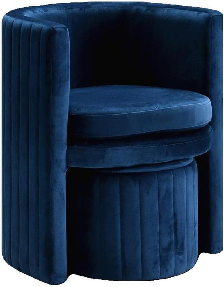 Maykoosh Art Deco Dreams Cream Velvet Accent Chair