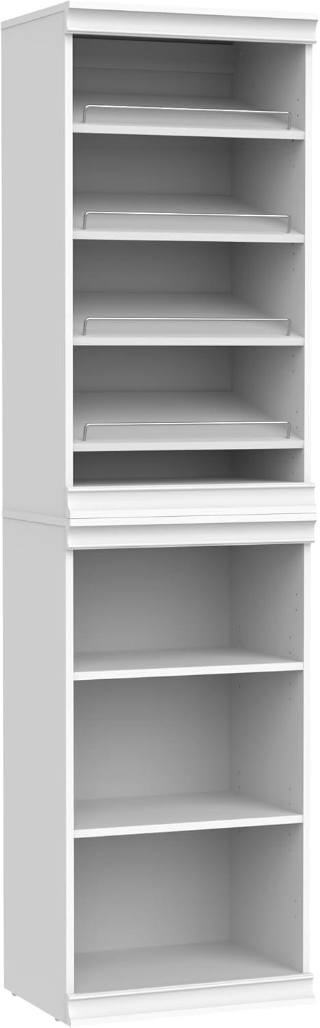 White Adjustable 7-Shelf Modular Closet Storage System