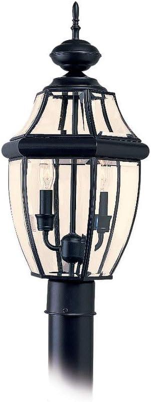 Lancaster 2-Light Traditional Outdoor Black Post Top
