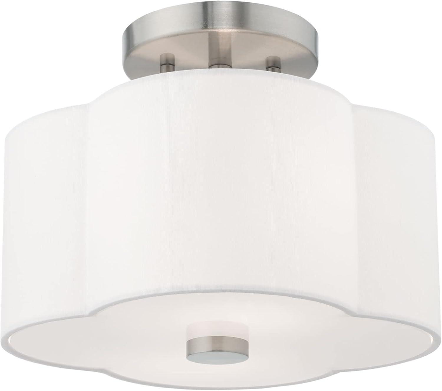 Livex Lighting Chelsea 2 - Light Flush Mount in  Brushed Nickel