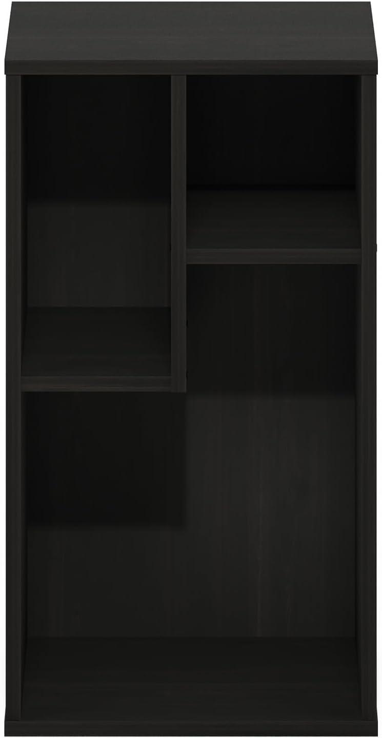 Furinno Daly 3-Cube Irregular Cubes Bookcase, Bookshelf, Storage Organizer, Espresso